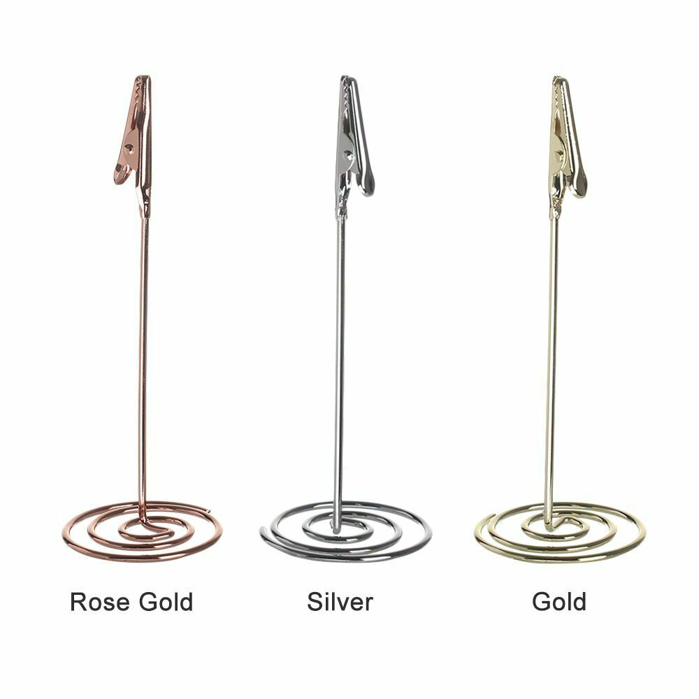 Wedding Supplies Table Numbers Holder Place Card Photos Clips Clamps Stand