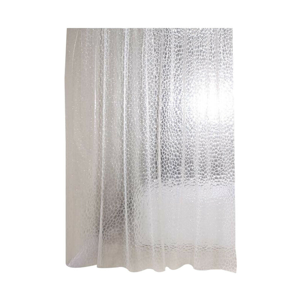 Shower Curtain Bathroom Liner Mildew Resistant Bath Curtain Clear 180x200cm