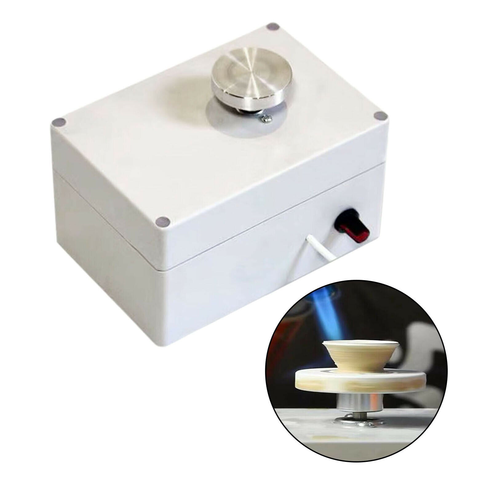 Electric Pottery Wheel 4.5cm Turntable 12V Forming Machine Art Clay Making