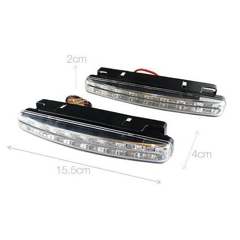2pcs 8led daytime running light car drl the fog driving daylight head drl lam Tt