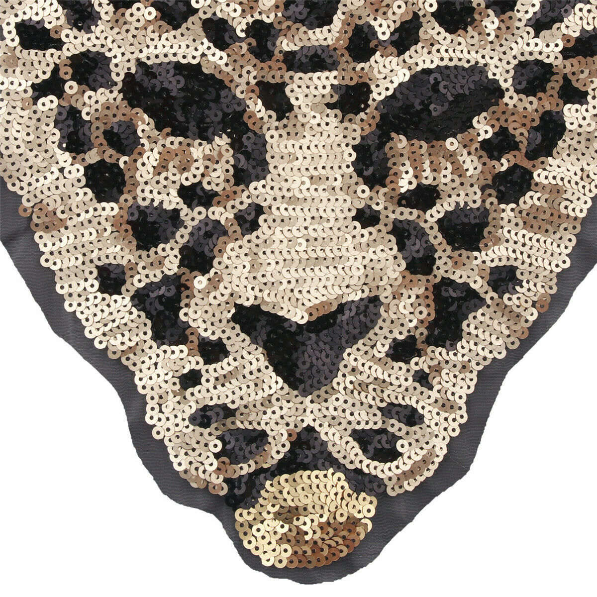 Sequins Patch Leopard Head Diy Clothes Patches For Clothing Sew-on Embroidered