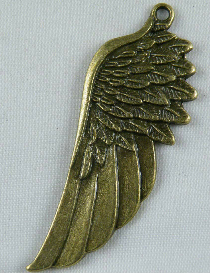 8pcs Bronze Color Big Wing Charms Pendants 58x22mm 9672-2
