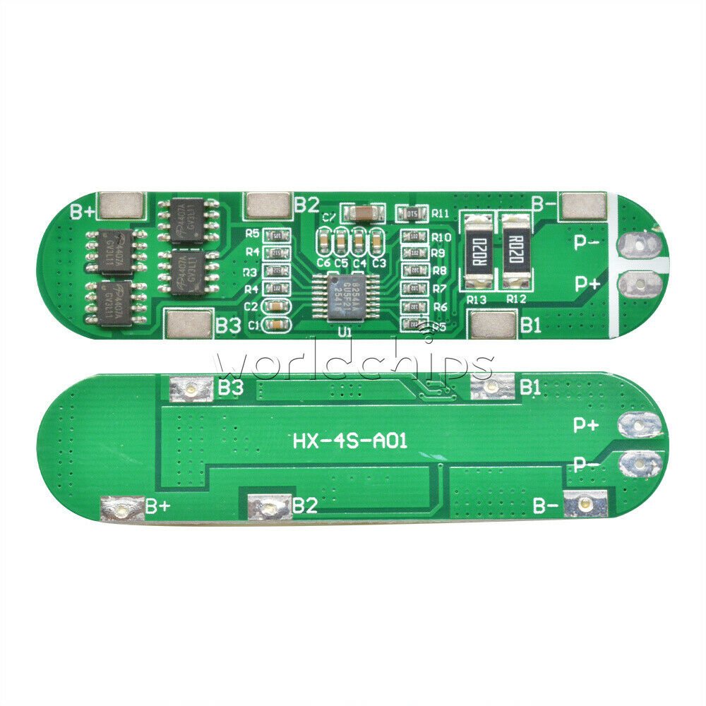 4S 6A Li-ion Lithium Batterie 3.7V 18650 Charger Battery Protection Board 4Pack