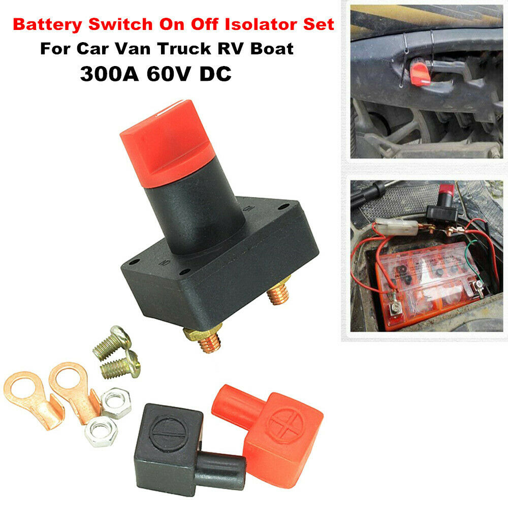 Battery Switch Car Van Truck Boat Power Disconnect On Off Rotary Isolator 300A