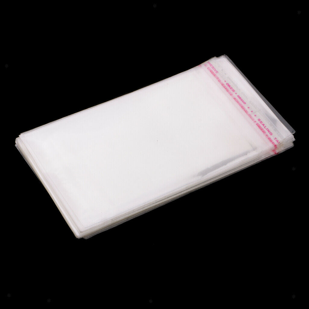 Blesiya 7x10cm Plastic Cello Bags for Bakery, Candle, Cookie,Jewelry, 100pcs