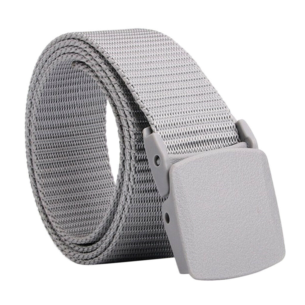 2x Unisex Casual Army Nylon Webbing Belt Long Police Utility Waistbelt