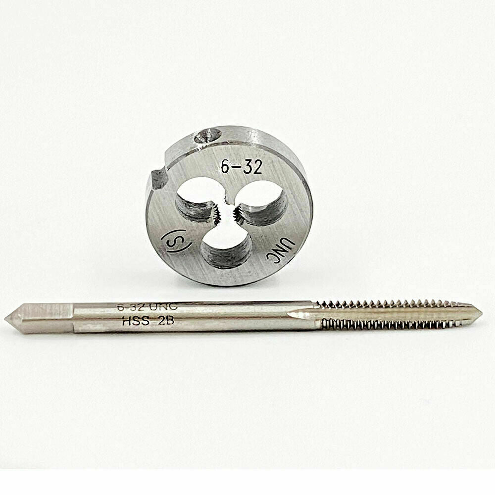 6-32 TPI Tap and Die Set HSS Right Hand Thread 6-32 UNC Tap 6-32 UNC Die