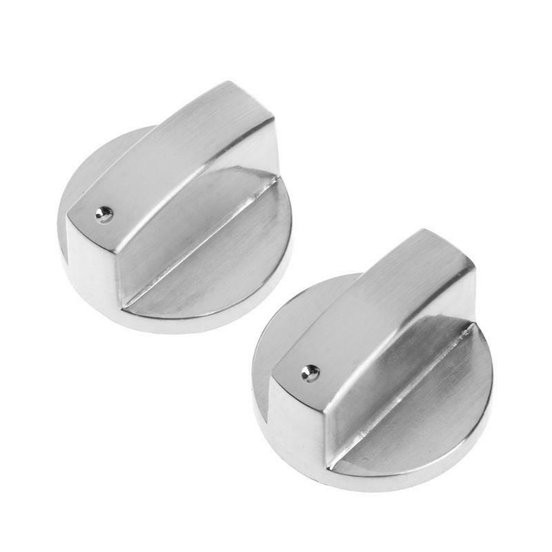 2Pcs Switch Gas Stove Parts Metal Knob Cooker Oven Kitchen Control Universal New