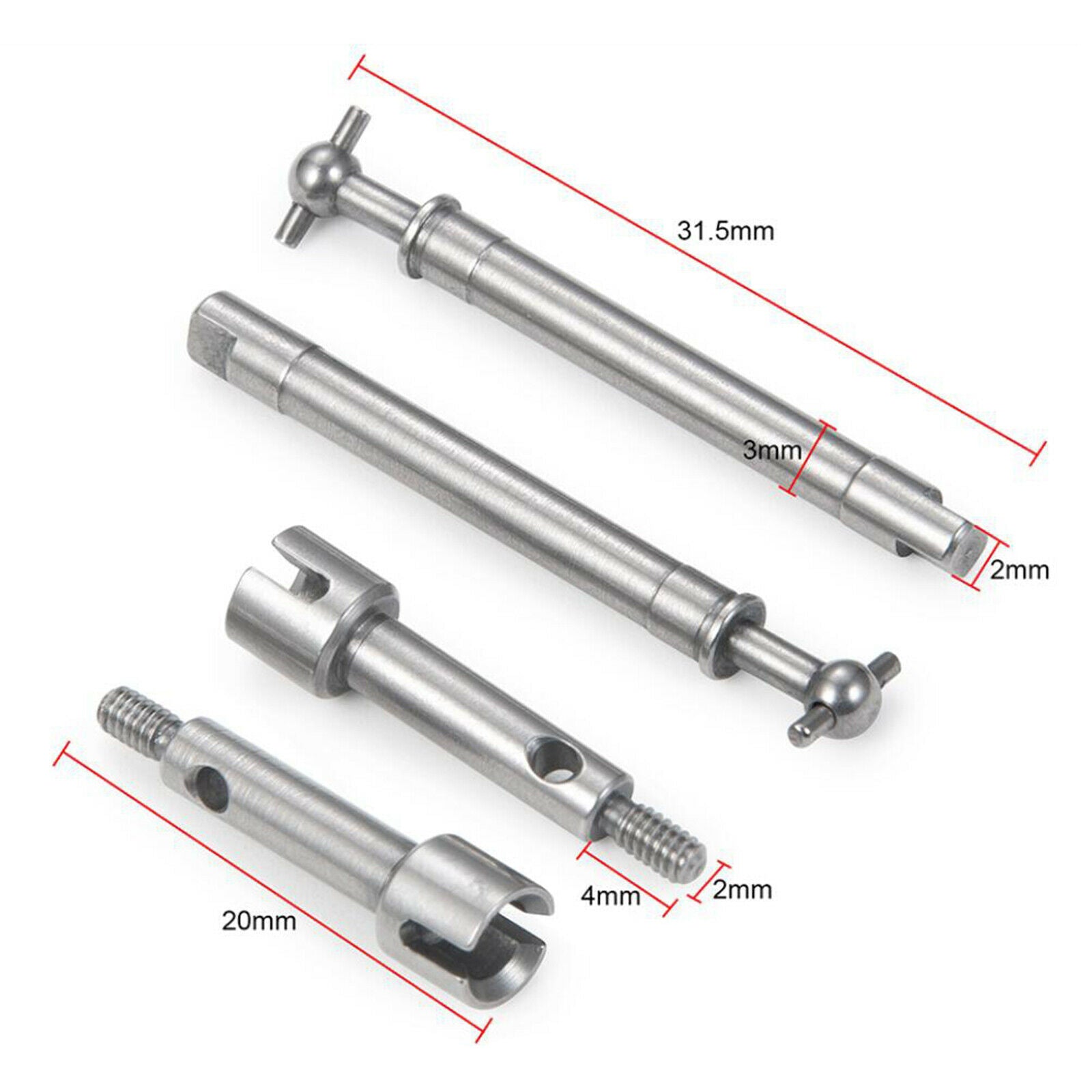 Metal Front Steering Cup for Axial SCX24 AXI00002 Car Buggy DIY Accessory