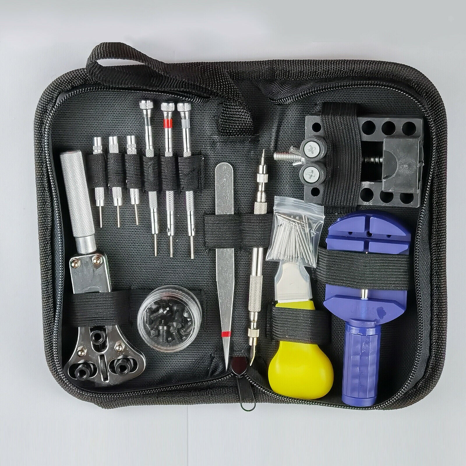 Watchmaker Watch Repair Tool Kit Opener Repair Pin Strap Remover Set 144 Pcs