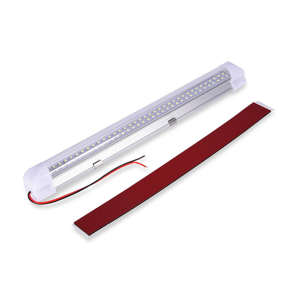 12V 72LED ON/OFF Switch Interior Light Strip Bar Fit Car Caravan Van Bus US