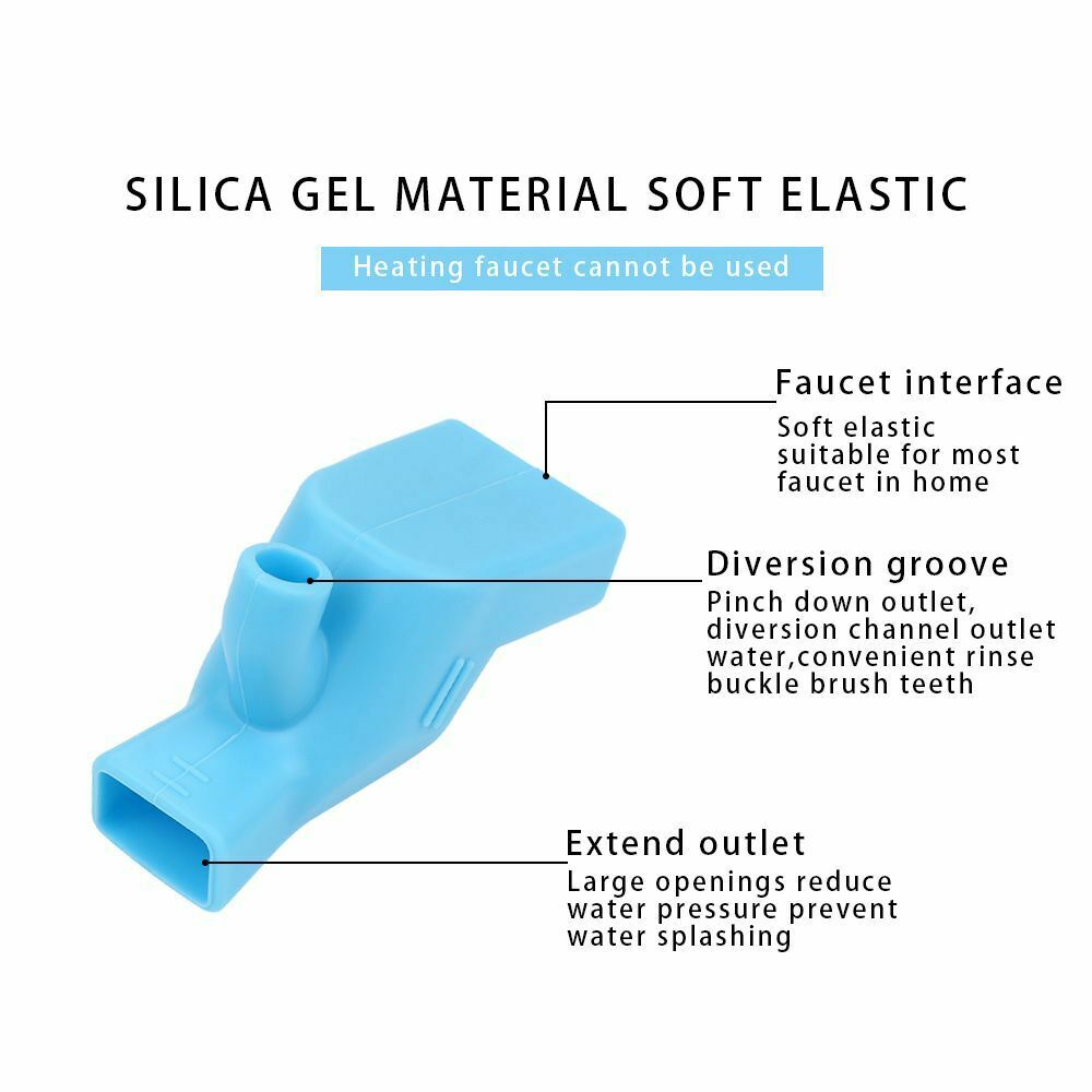 Silicone Kitchen Water-saving Extension Faucet Extender Water Nozzle Tap Filter