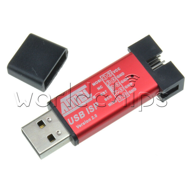 USB ISP USBISP USBASP ASP Programmer for 51 ATMEL AVR WIN7 64 Random Color