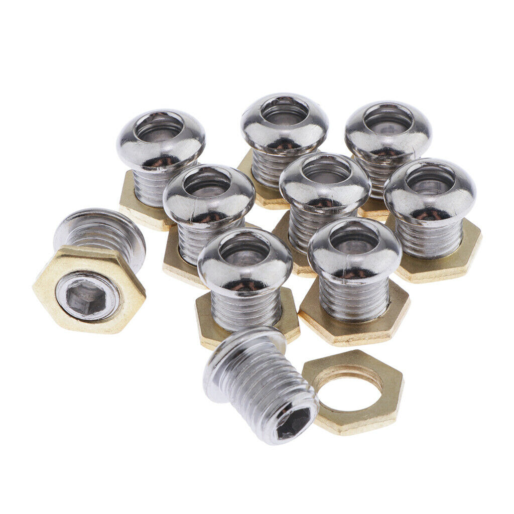 10pcs/pack 1/2" Die Cast Drum Air Vents Part Accs for Bass Tom Snare Mounts