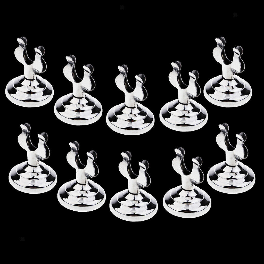 10pcs Stainless Steel U Shaped Table Number  Durable for Restaurant
