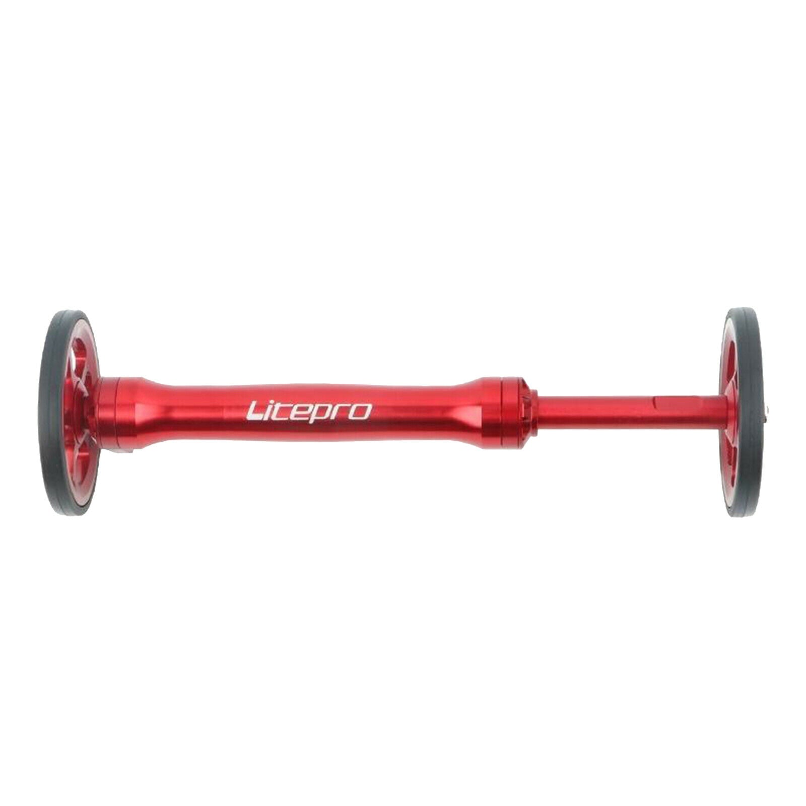 Folding Bicycle Easy Wheel Extension Rod for Brompton Red