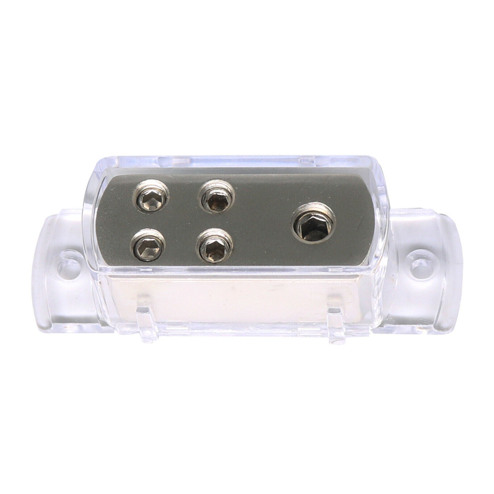 4-Way Car Gauge Power Distribution Block 4 Gauge Input to (4) 8 Gauge Output