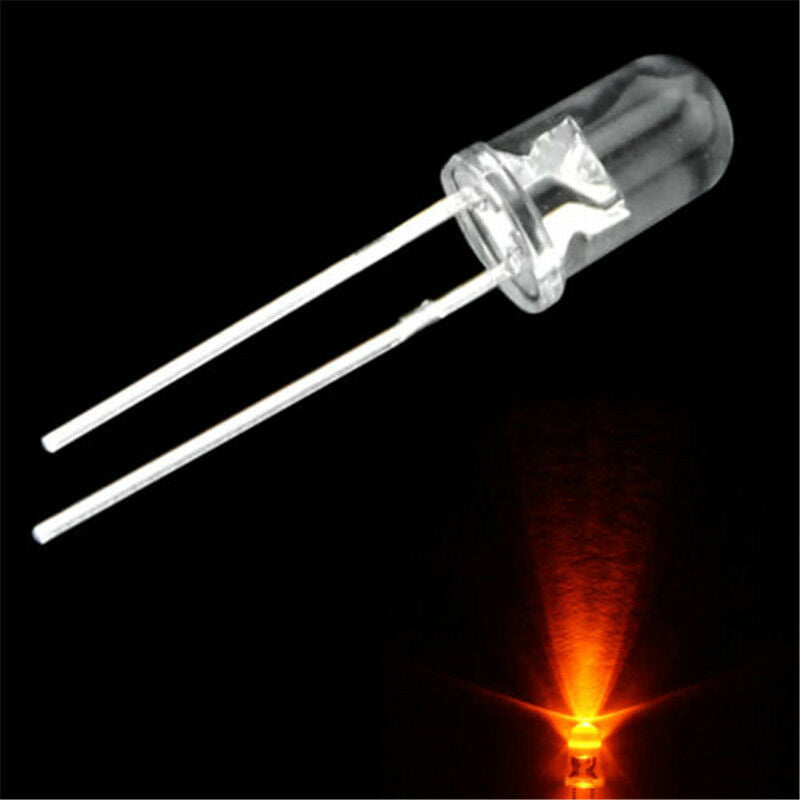 1000pcs 5MM Red/Green/Blue/Yellow/White Round Water Clear LED Light Diodes Kit
