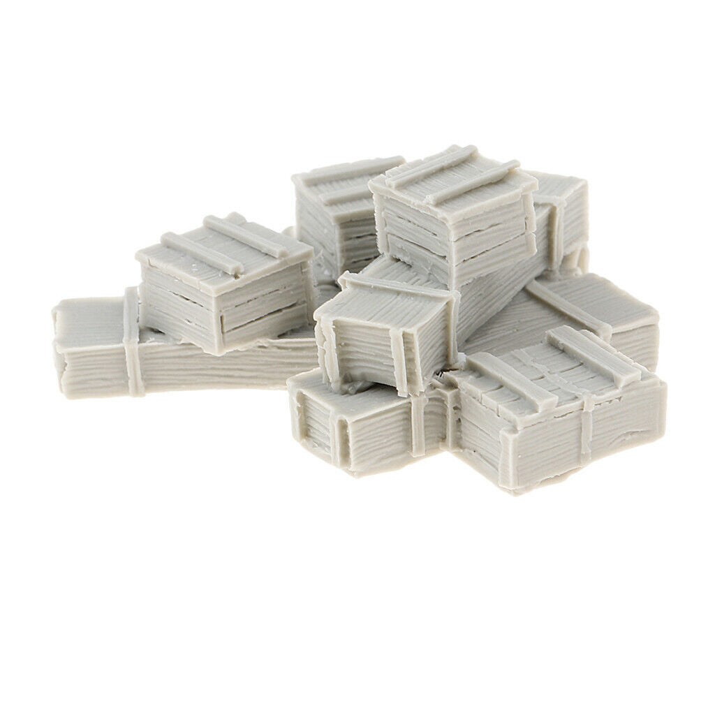 1:35 Scale Kit Crates Mini Scenery Layout Box Unpainted Sandtable Accs