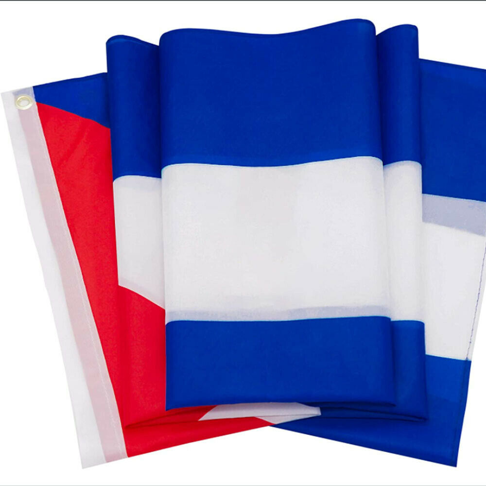Cuba Flag 90*150cm Hanging Polyester Cuban National Flags with Brass Grommets