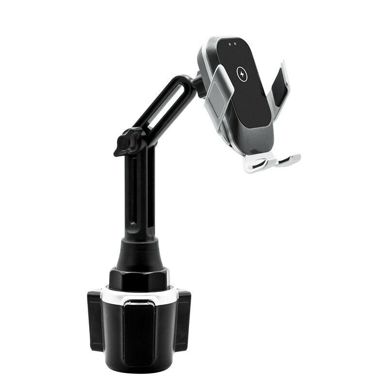 Car water cup holder telescopic rod infrared wireless charging phone holder