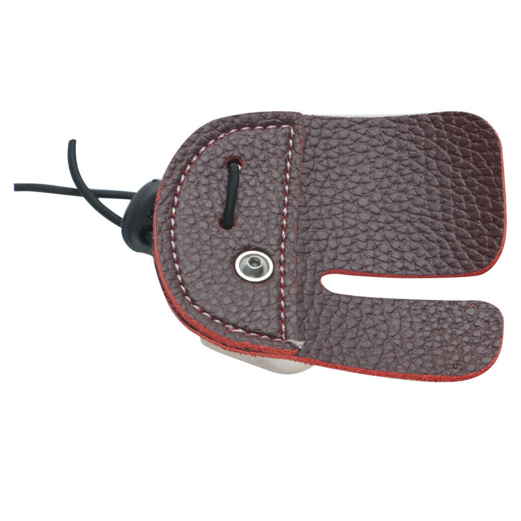 Super Fiber Finger Protection Pad Finger Protector Archery Accessories Brown
