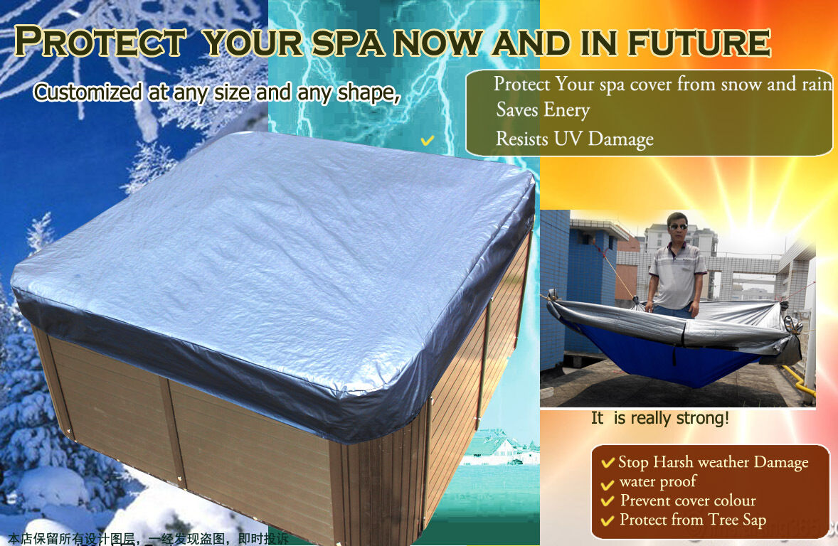 100% match well customize spa cover guard& sun shield less than 7.2f tx7.2ft