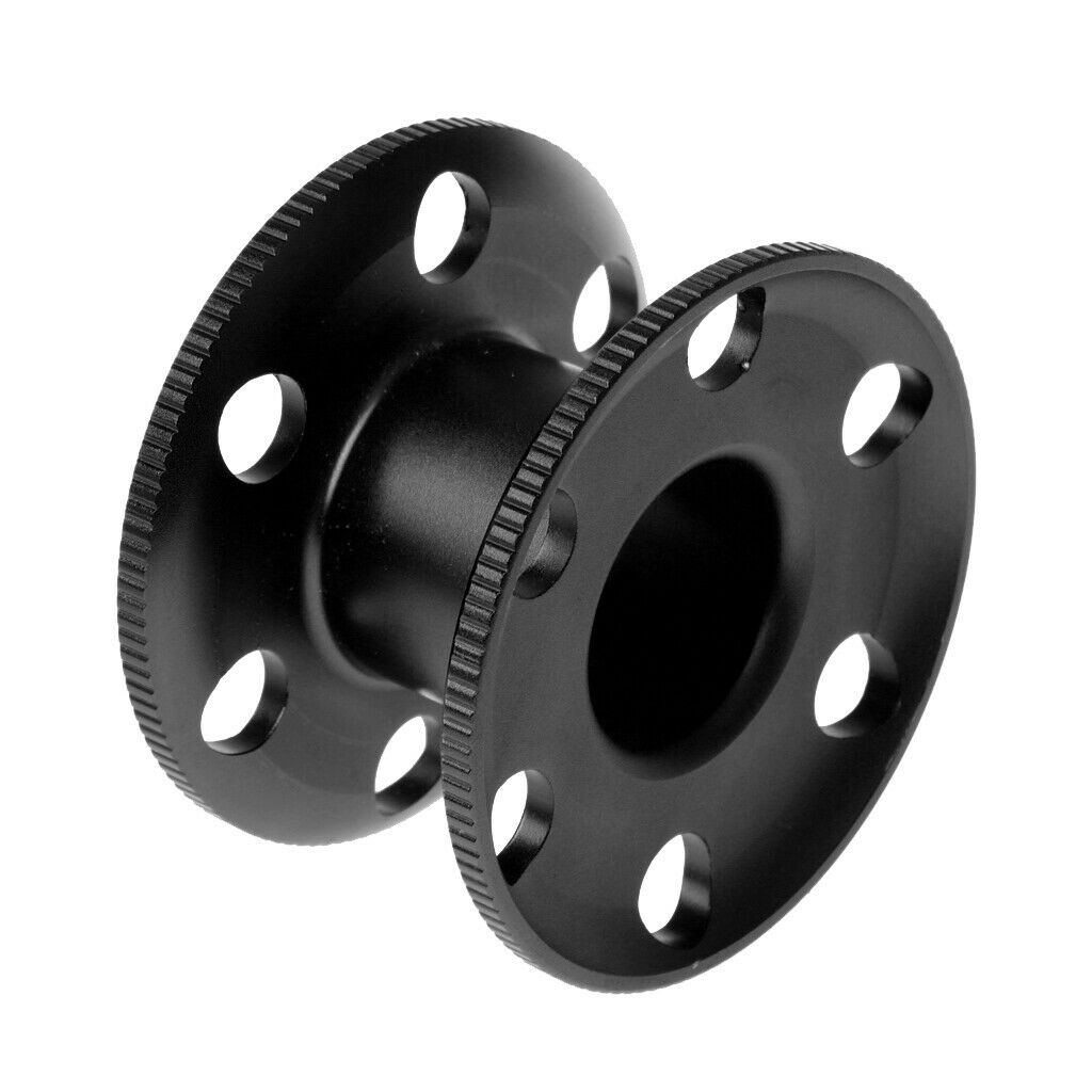 Aluminum Black Scuba Diving Finger Spool Reel Dive Guide Line Spool with Double
