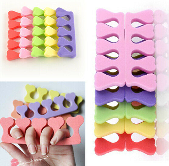 10PCS Nail Art  Sponge Foam Finger Toe Separator Salon Pedicure Manicure Tool JT