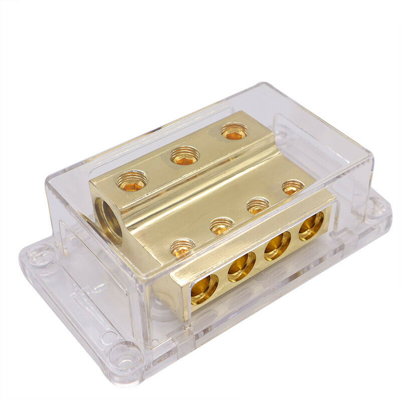 1PCS Car Audio Amplifier Pure Copper 1 Point 4/1 Output 4 Box Wiring Terminal