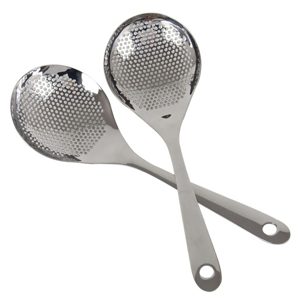 2 X Thicken Stainless Steel Griddle Strainer