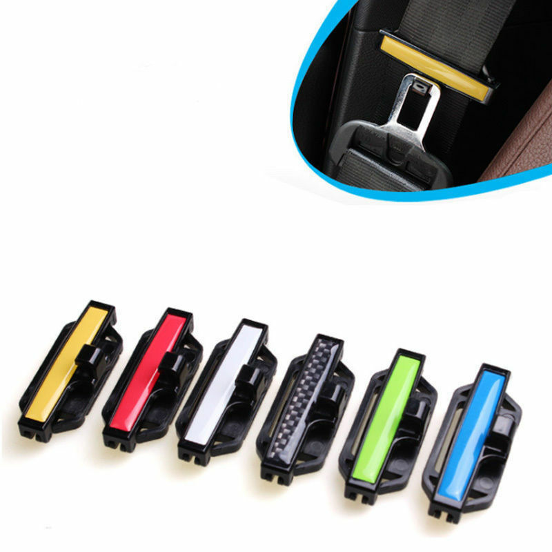Car Seat Belt Clip Auto Fastener Safety Belt Buckle Elasticity Regulator 1pair