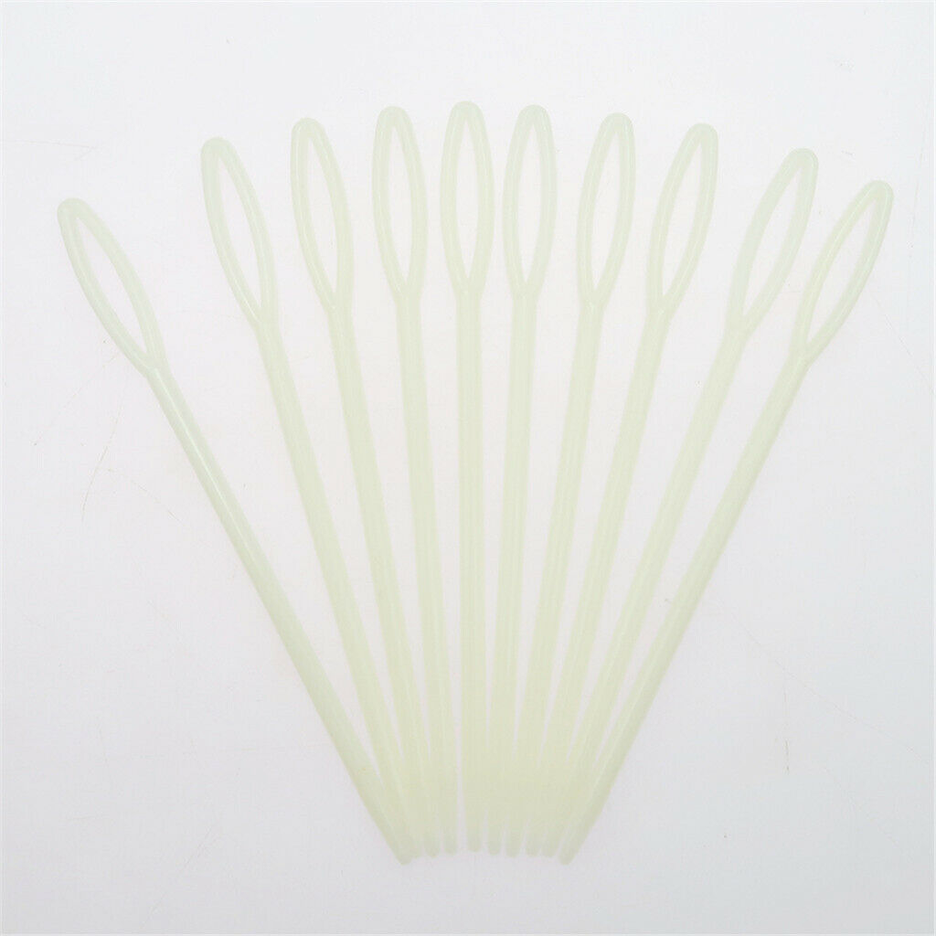 200 x Plastic Big Eye Weaving Needles Stitching Needles for Kids DIY Crafts