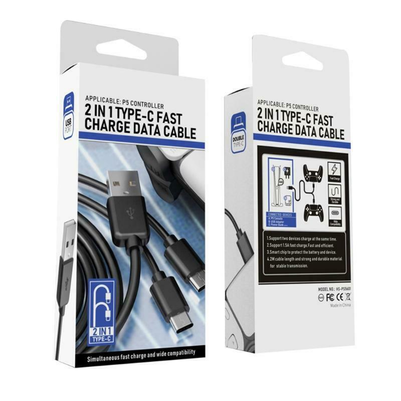 For  -PS5 Controller Data Charge Cable 2M