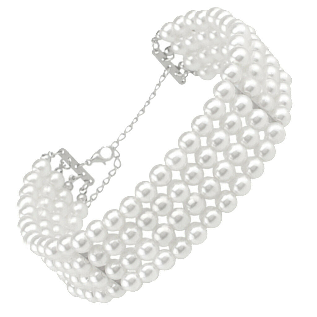 Women's Chain Necklace Choker Necklace Chain with Beading Embellishment -