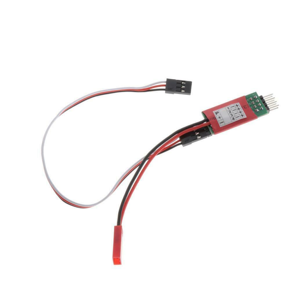 3CH indicator lights power supply 4 LEDs switch receiver for 1/10 1/8 RC car
