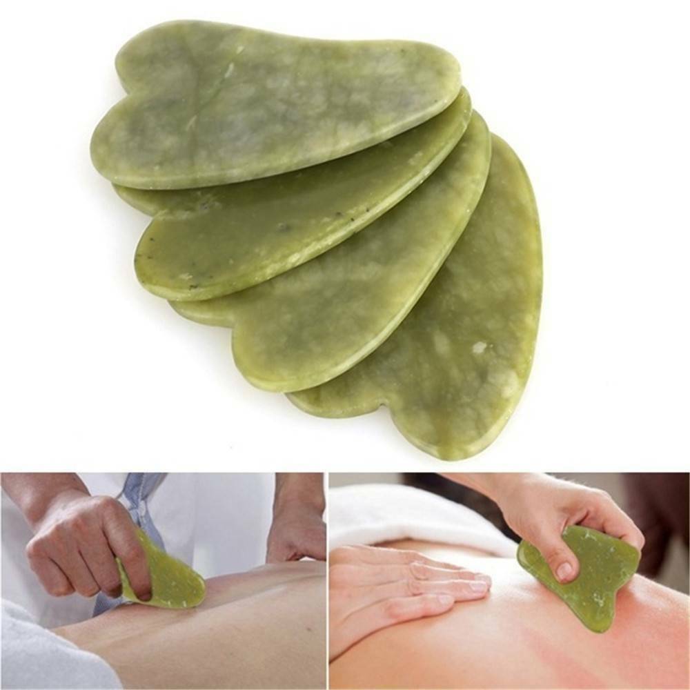 Natural Quartz Stone Gua Sha Facial Face Neck Body Care Gua Sha Massager Board