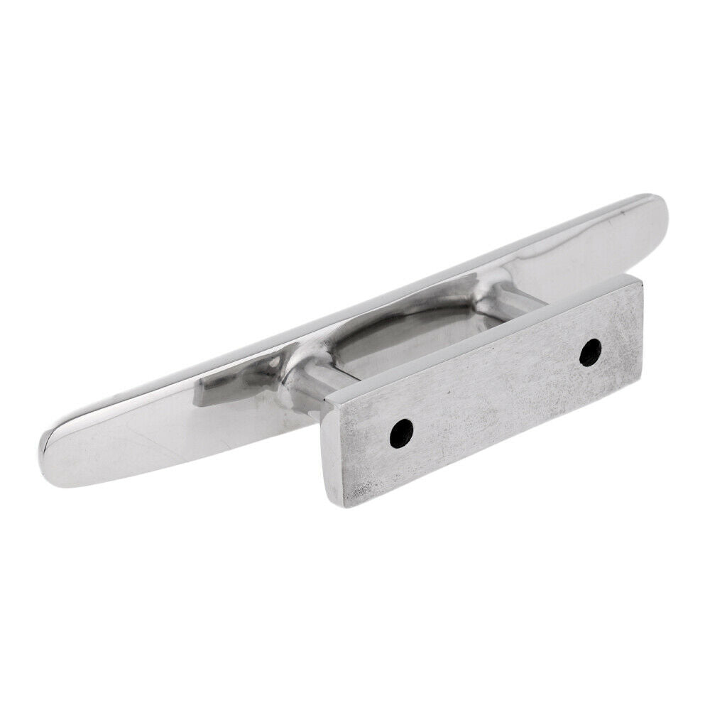 5 inch Marine 316 Stainless Steel Low Flat Mooring Boat Deck Rope Line Cleat,