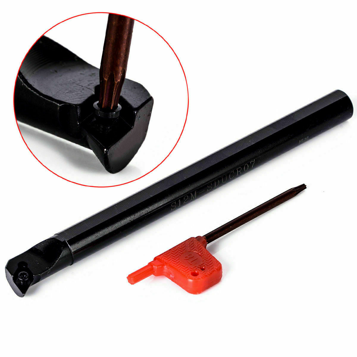 4pc 12mm Lathe Turning Tool Holder Boring Bar + DCMT070204 BP010 Carbide Insert