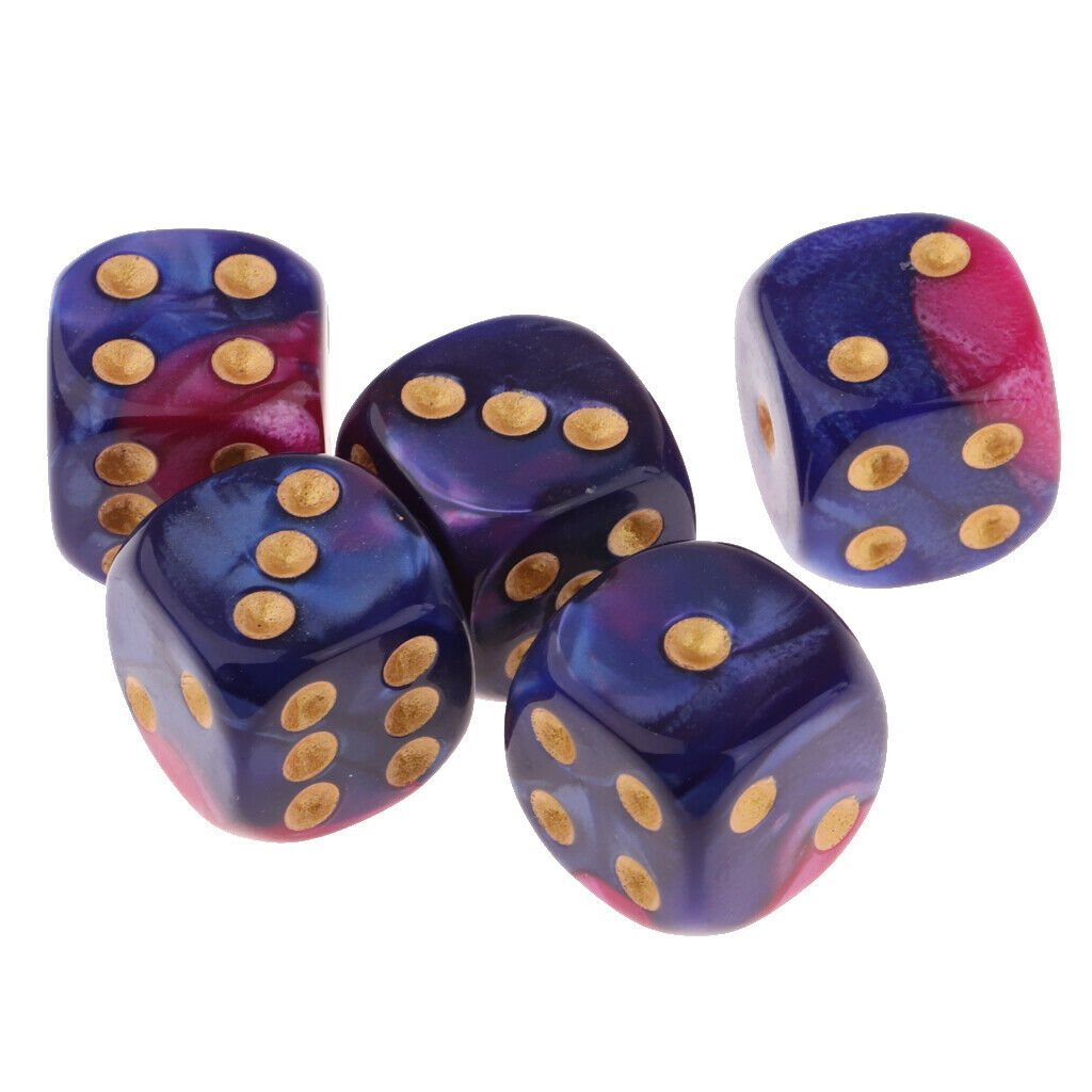 15pcs D6 Dotted Dice Round Corner For Kids Building Block Gifts
