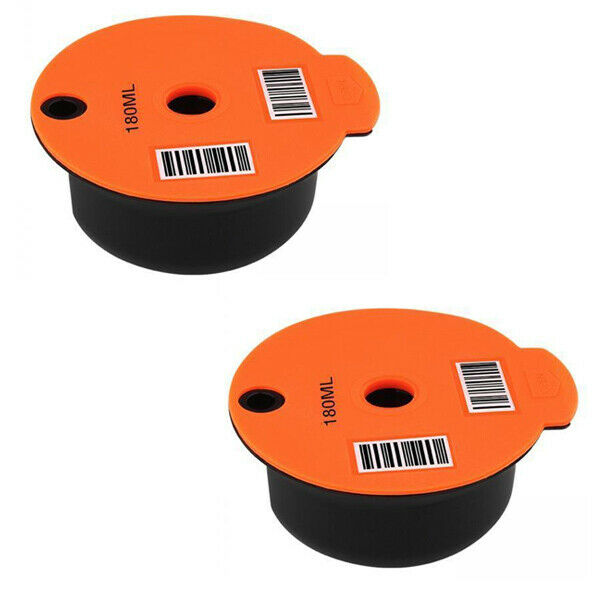 2x Refillable Reusable PP Coffee Capsule Pods Filter for Bosch   180ml