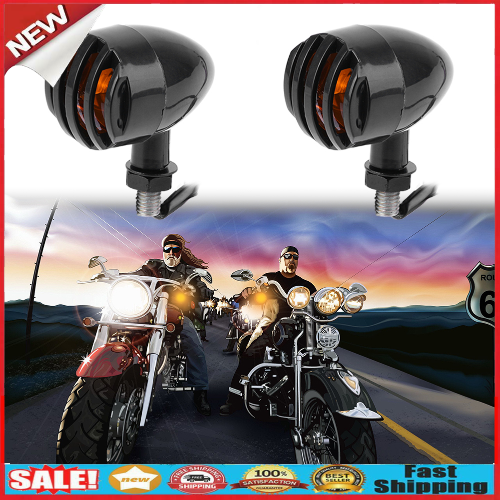 2pcs Universal 12V 5W Motorcycle LED Light Front Rear Turn Signals Light @