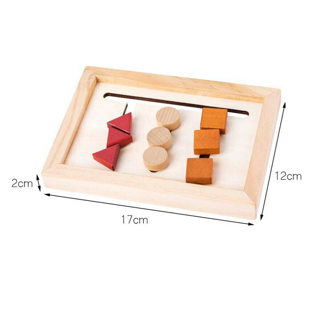 Toddler Wooden Shape Matching Toys Game Montessori Toys for 4-6 Years Old