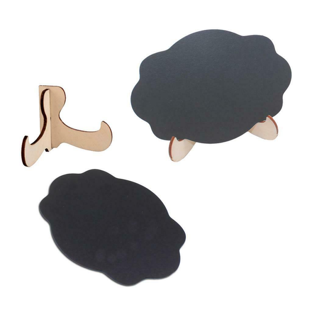 10x Mini Message Wooden Blackboard Note Sign Message Chalk Board Chalkboard