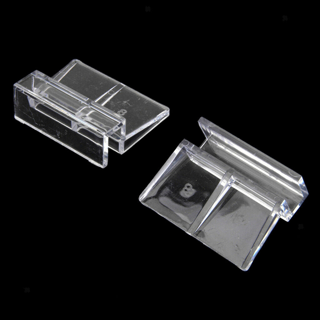 8pcs Clip Acrylic Clips Bracelets 12mm Aquarium Tank Cover in