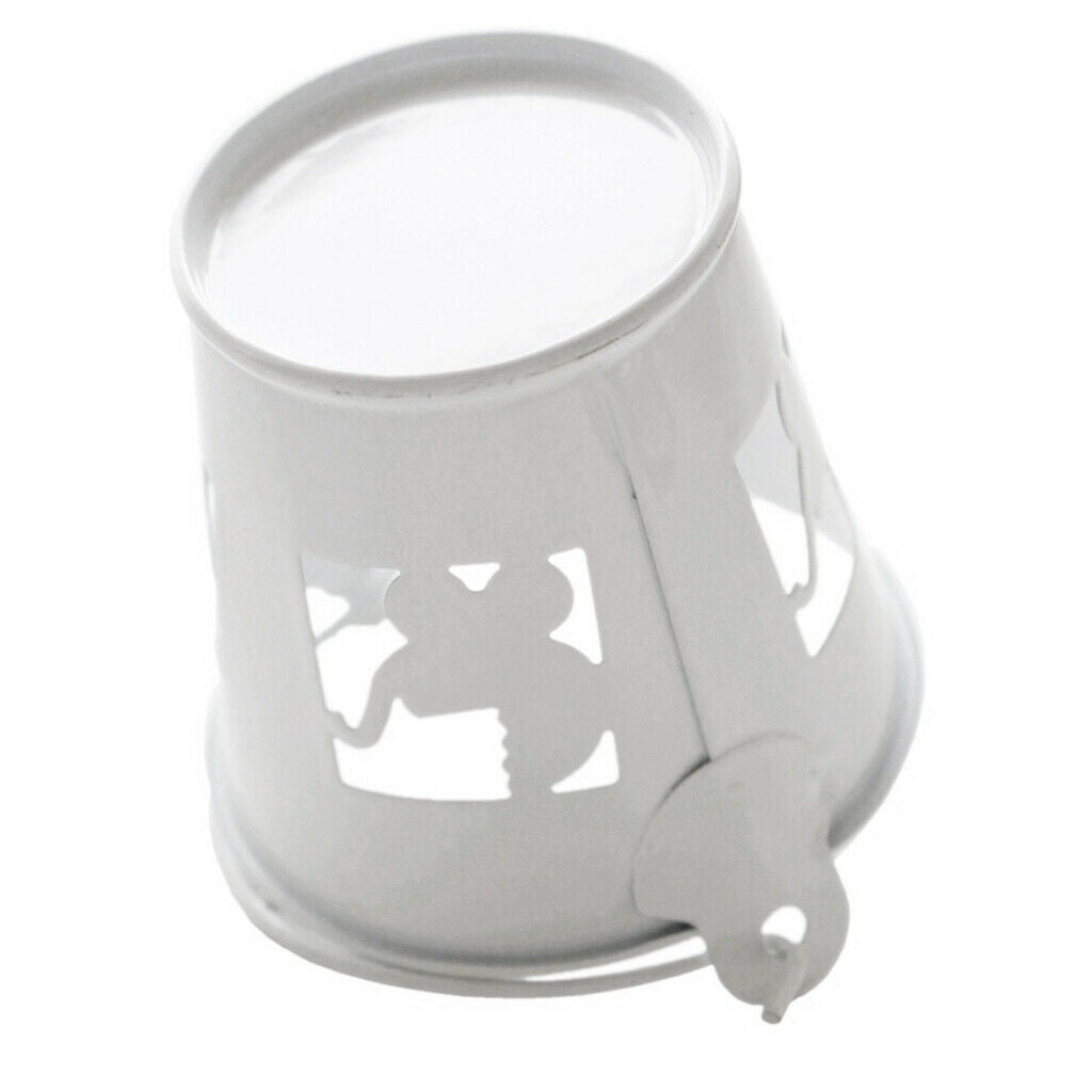 4pcs/set White Mini Metal Iron Buckets Pail Style Gift Box DIY Party Decor