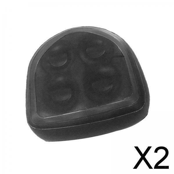 2X Suction Up Hot Tub Spa Seat Massage Cushion Inflatable 47x37x15cm Black