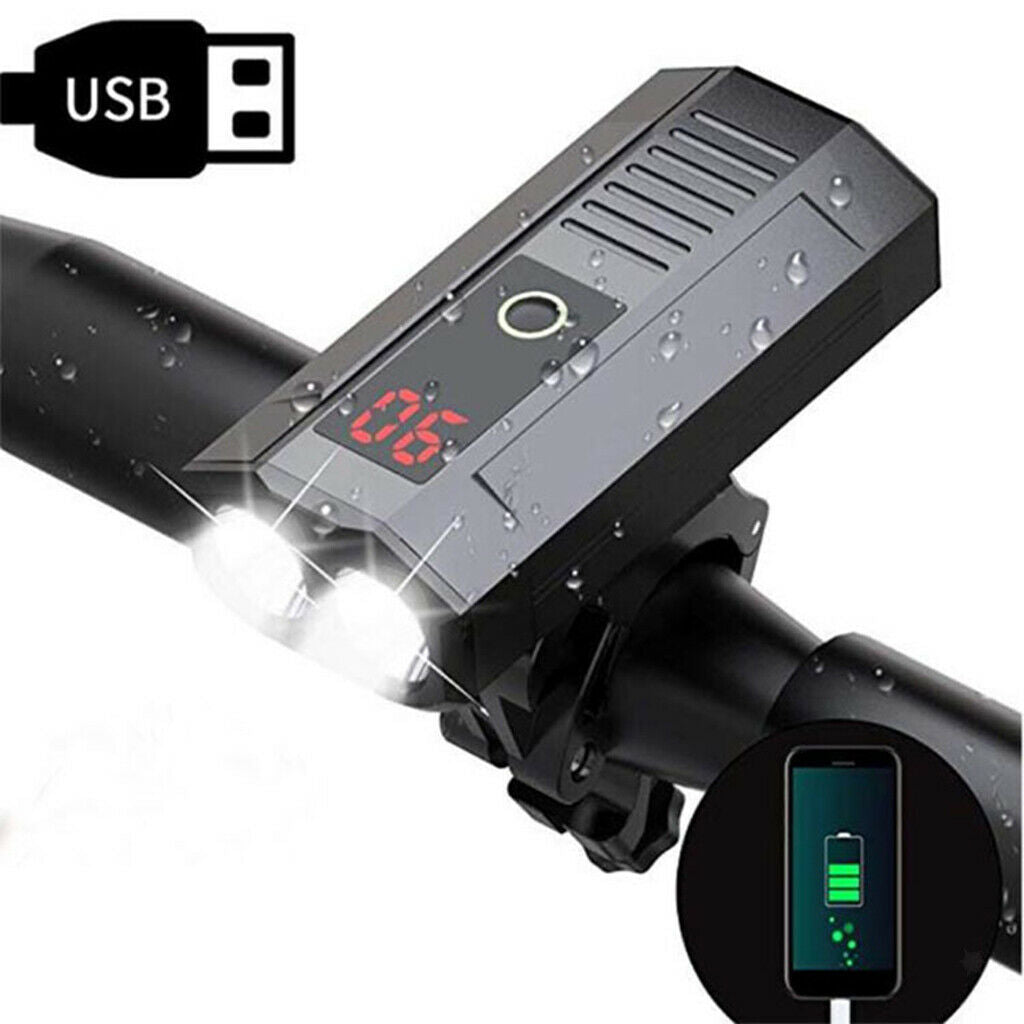 USB Bike Head Light Super Bright Bicycles Headlight Emergency Lighting