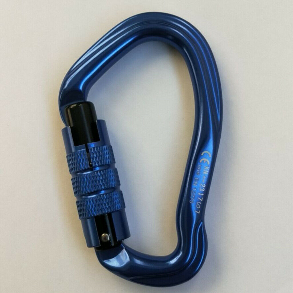 23KN Twist Gate Auto Locking Carabiner for Climbing Caving Rappelling