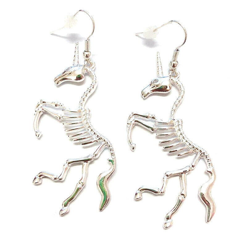 2 Pair Women Exaggeration Skeleton Drop Earrings Fashion Jewelry Gift PunkB.DD